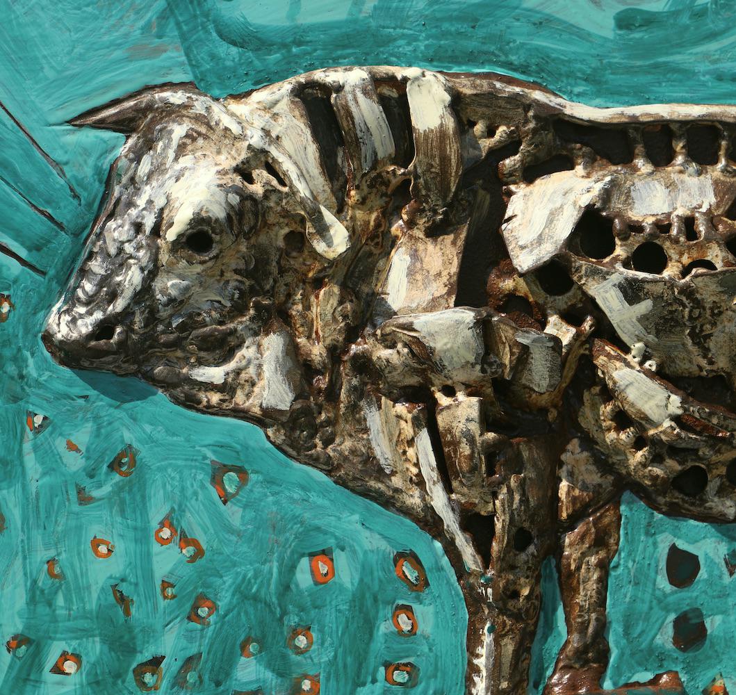 Taureau mythique 2019-2021 Acier soudé, patiné P.U. - 44,5 x 52,5 x 12 cm