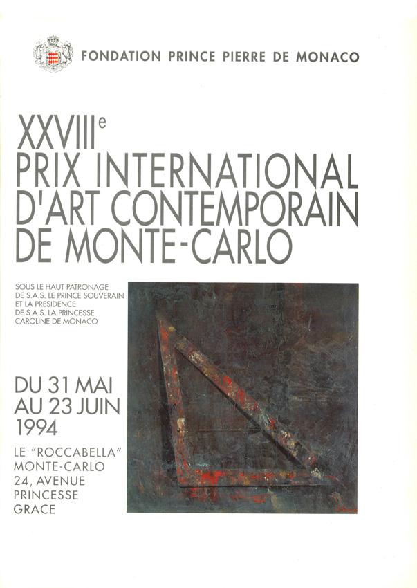 Catalogue du 28e Prix international d'art contemporain de Monte-Carlo