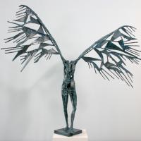 Angel XXI  2006 Bronze, unique piece - Height : 28,34 in (Private coll.)
