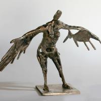 Angioletto mio  2016 Welded bronze, unique piece - Height : 8,07 in (Private coll.)