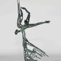 Too close to the sun 1998 Bronze, unique piece - Height : 23,42 in