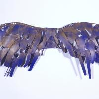 Souvenir d'un ange III 2023 Wall sculpture - Welded and painted steel - 42 x 98 x 8 cm (Private collection)