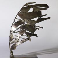 Souvenir d'un ange V 2023 Welded and patinated steel - 33 x 27 x 11,5 cm (Private collection)