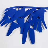 Souvenir d'un ange VII 2023 Wall sculpture - Welded and painted steel - 28 x 37 x 6cm