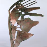 Souvenir d'un ange VIII 2023  Welded and patinated steel - 31,5 x 21 x 15 cm