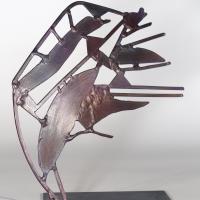 Souvenir d'un ange XIII 2024 Welded and patinated steel - 25,5 x 14 x 17 cm