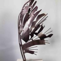 Souvenir d'un ange XIV 2026 Acier soudé peint et patiné - 74 x 41 x 15 cm