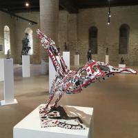 The kick - View of the exhibition in the Ecuries St Hugues, Cluny