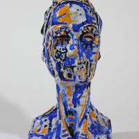 Portrait III 2006 - 2008 Painted bronze, 8 ex. - Height : 15,35 in
