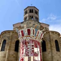 Ma colonne d'Issoire 2025 - Welded, powdercoated and painted steel- 240 x 85 x 76 cm
