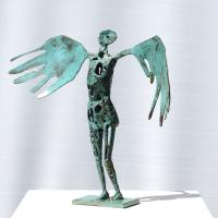 L'Ange du Printemps 2021 - Welded and painted steel - 28 x 38,5 x 14 cm