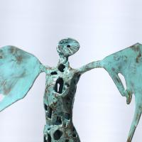 L'Ange du Printemps 2021 - Welded and painted steel - 28 x 38,5 x 14 cm