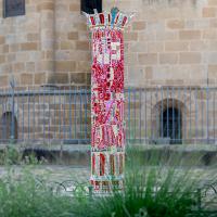 Ma colonne d'Issoire 2025 - Welded, powdercoated and painted steel- 240 x 85 x 76 cm