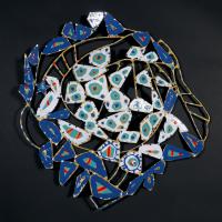 Naissance d'un étoile 2023 Welded and painted steel - 50 x 49 x 5 cm (Private collection)