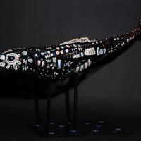 Poisson jamais vu mais qui existe 2022 Welded and painted steel - 97 x 150 x 46 cm