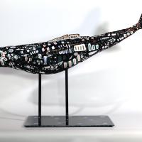 Poisson jamais vu mais qui existe 2022 Welded and painted steel - 97 x 150 x 46 cm