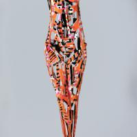 October Venus 2008 Welded and painted bronze, unique piece - Height : 30,70 in (Private collection)