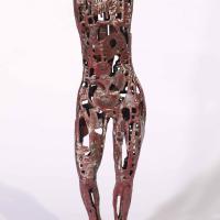 Archéologie intime 2025 Welded, painted and patinated steel - 46,5 x 17 x 13 cm