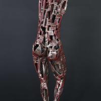 Archéologie intime 2025 Welded, painted and patinated steel - 46,5 x 17 x 13 cm