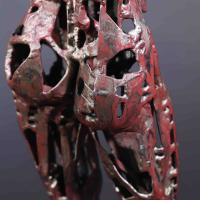 Archéologie intime 2025 Welded, painted and patinated steel - 46,5 x 17 x 13 cm