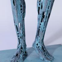 La Source 2023  Welded, painted and patinated steel - 110 x 46,5 x 31 cm