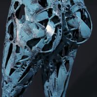 La Source 2023 Welded, painted and patinated steel - 110 x 46,5 x 31 cm