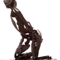The forgiveness  1996 Welded bronze, unique piece - Height : 11,41 in