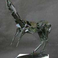 Horse  1998 Welded bronze, unique piece - Height : 16,53 in