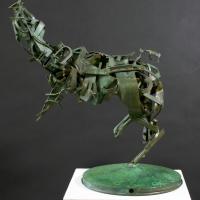 Horse  1994 Welded brass, unique piece - Height : 17,32 in