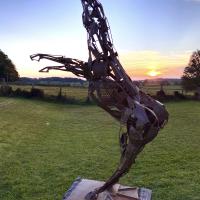 The Indomitable 2018 Welded steel, unique piece - Height : 77,95 in (Private collection)