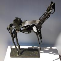 Horse 1998 Welded bronze, unique piece - Height : 16,53 in