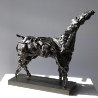 Horse before the departure 1991 Bronze, 8 ex. - Height : 12,59 in