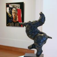 Rearing horse - View of the exhibition in l'Embarcadère, Montceau-les-Mines