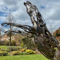 The Indomitable 2018 Welded steel, unique piece - Height : 77,95 in (Private collection)