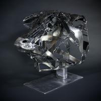 Bull's head 2019 Welded steel, unique piece - 51,5 x 60,5 x 45 cm (Private collection)
