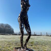 Grande Gaia 2021 Welded and patinated steel - 202 x 50 x 59 cm