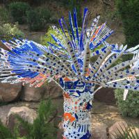 The Palm Tree of life and love 2019 - Soldered and painted steel, unique piece - Height : 2,05 m (Private collection)