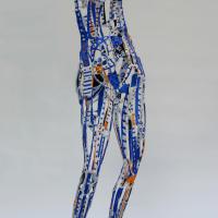 Venus of the South  2009 Soldered and painted bronze, unique piece - Height : 68,89 in