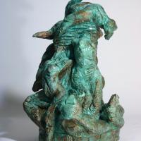 Column of women  1989 Patinated terra cotta - Height : 16,73 in