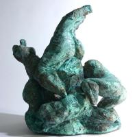 Composition  1989 Patinated terra cotta - Height : 19,29 in