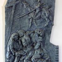 Deposition from the cross  1990 Patinated terracotta - Height : 19,68 x 12,40 in