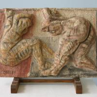 Women  1989 Painted stone - Height : 7,87 x 11,81 in