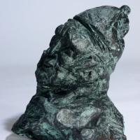The Bishop  1990 Patinated terra cotta - Height : 5,51 in