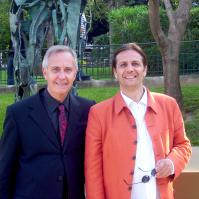 With spanish sculptor Manolo Valdes