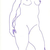 Claire 1989 Encre sur papier - 20,5 x 14,5 cm