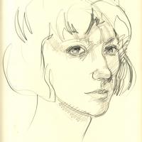 Fanny II 1989 Crayon sur papier - 30,4 x 28 cm