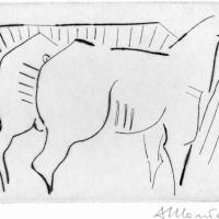 Série Moi et mon cheval 1991
													Pointe sèche
													Tirage à 20 exemplaires