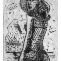 La plage II 2007
													Pointe sèche
													Tirage à 16 exemplaires
													