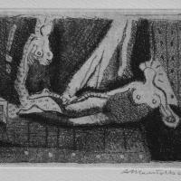 La Voyeuse 2004
													Eau forte, aquatinte et vernis mou
													Tirage à 10 exemplaires