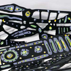 Poisson d'amour 2021 Welded and painted steel - 9 x 52 x 26 cm - Unique piece